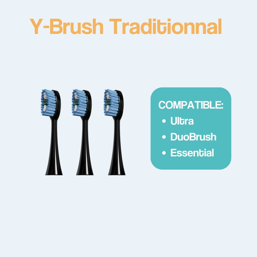 Traditional Y-Brush Brush Head - Replacement Brush Head X3